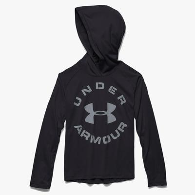 Under Armour Boys Tech Hoodie - Black/Steel - main image