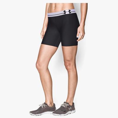 Under Armour Womens UA HeatGear Armour Base Layer Mid Shorts - Black - main image