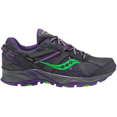 Saucony Womens Excursion TR7 GTX Running Shoes - Grey/Purple/Green - main image