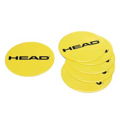 Head Round Spot Targets (Pack of 6) - Yellow