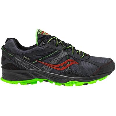 Saucony Mens Excursion TR7 GTX Running Shoes - Black/Red/Slime - main image
