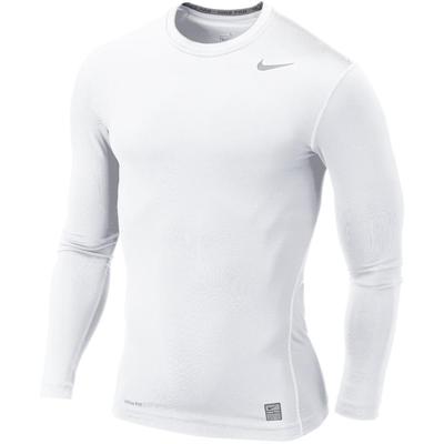 Nike Pro Core Long Sleeve Tight Crew - White/Grey - main image