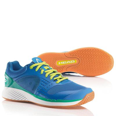 Head Mens Sprint Pro Indoor Shoes - Blue/Yellow/Mint