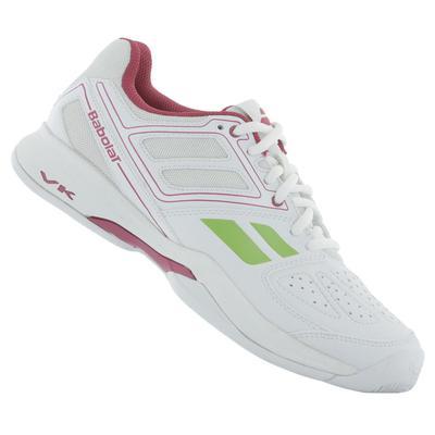 Babolat Womens Pulsion 4 BPM Tennis Shoes - White/Pink - main image