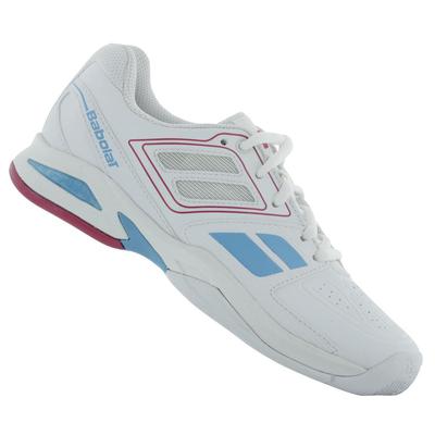 Babolat Girls Propulse Team BPM Junior Tennis Shoes - White/Pink - main image