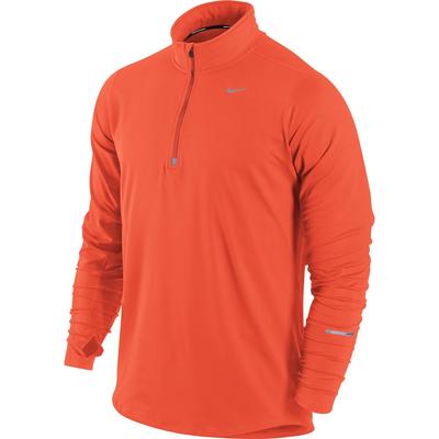 Nike Mens Element 1/2 Zip LS Running Shirt - Hyper Crimson/Reflective Silver - main image