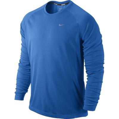 Nike Mens Miler UV Long Sleeve Shirt - Photo Blue/Reflective Silver - main image