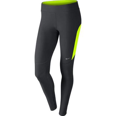 Nike Womens Filament Running Tights - Anthracite/Volt/Matte Silver - main image