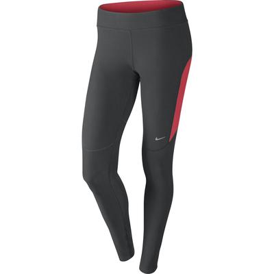 Nike Womens Filament Running Tights - Dark Ash/Action Red/Matte Silver - main image