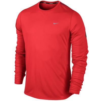 Nike Mens Racer Long Sleeve - Red/Reflective Silver - main image