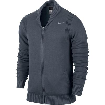 Nike Mens Full Zip Sweater - Dark Blue - main image