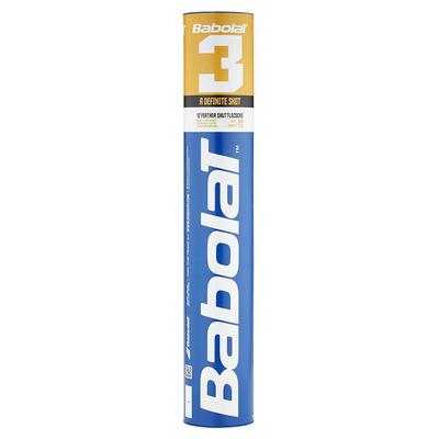 Babolat 3 Feather Badminton Shuttlecocks (1 Dozen) - main image