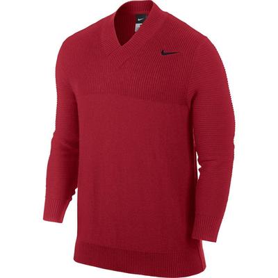 Nike Mens V-Neck Sweater - Red/Black - main image