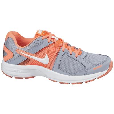 Nike Womens Dart 10 Running Shoes - Dove Grey/White/Lava Glow - main image