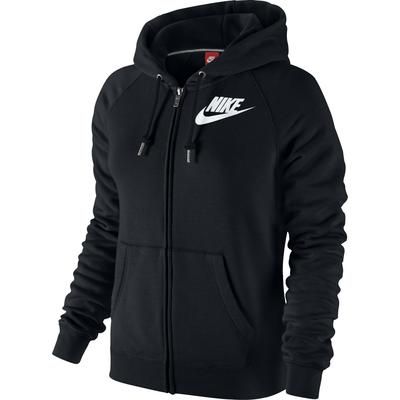 Nike Womens Rally Futura Full Zip Hoodie - Black - main image