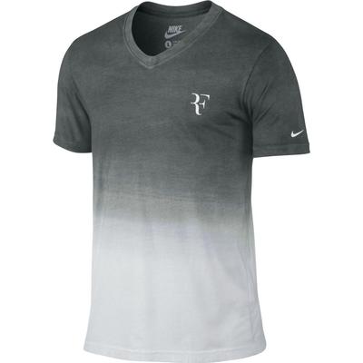 Nike Mens RF V-Neck Top - White/Grey - main image