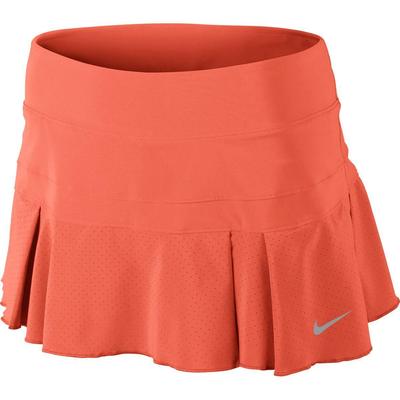 Nike Womens Pleated Woven Skirt - Turf Orange/Matte Silver - main image