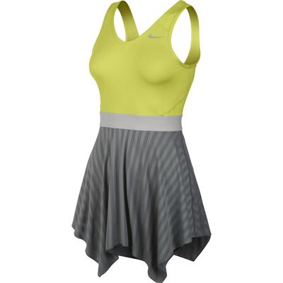 Nike Womens Novelty Knit Dress - Venom Green/Metallic Iron Ore - main image