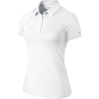Nike Womens Sphere Short Sleeve Polo - White/Matte Silver - main image