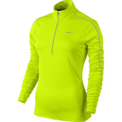 Nike Womens Reflective Element 1/2 Zip LS Running Top - Volt - main image