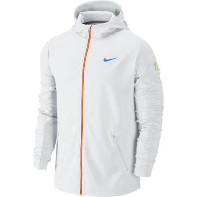 Nike Mens Practice Knit Hoodie - White/Flash Lime/Blue Lagoon - main image
