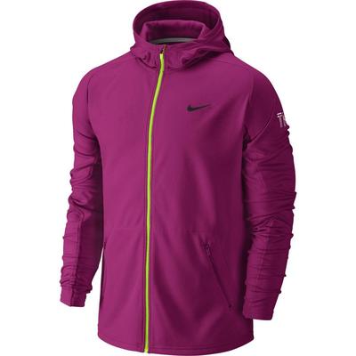 Nike Mens Practice Knit Hoodie - Fireberry/Flash Lime - main image