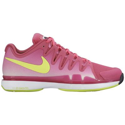 Nike Womens Zoom Vapor 9.5 Tour Tennis Shoes - Pink/Volt - main image