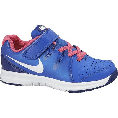Nike Little Girls Vapor Court Tennis Shoes - Blue/White - main image