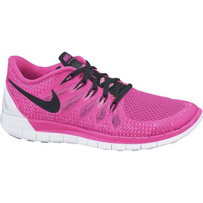 Nike Womens Free 5.0+ Running Shoes - Pink/Black - Tennisnuts.com
