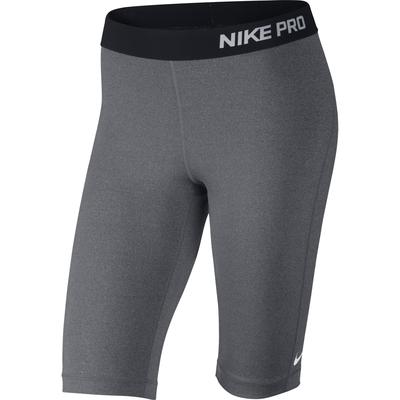 Nike Pro 11 Inch Womens Base Layer Shorts - Carbon Heather Grey - main image