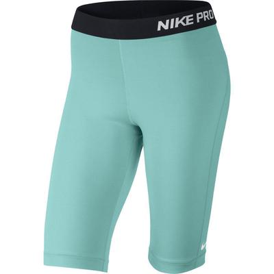 Nike Womens Pro 11" Core Compression Shorts - Light Aqua/Black - main image