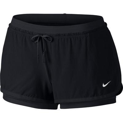 Nike Womens Full Flex 2-in-1 Training Shorts - Black/White - main image