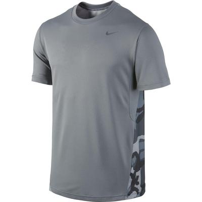 Nike Mens Vapor Dri-FIT Short Sleeve Shirt - Cool Grey/Camo - main image