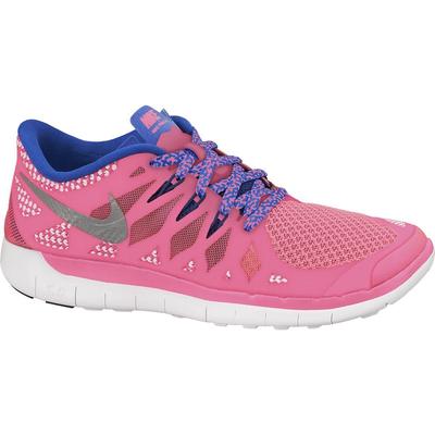 Nike Girls Free 5.0+ Running Shoes - Hyper Pink/Hyper Cobalt - main image