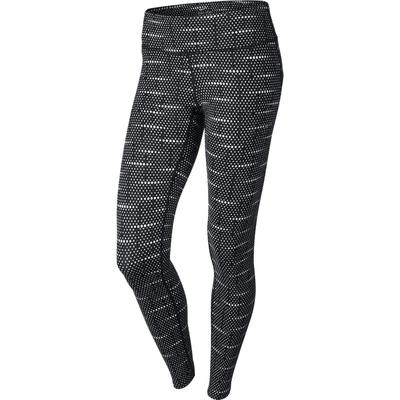 Nike Womens Dri-FIT Epic Run Printed Tights - Black/White - main image