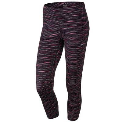 Nike Womens Dri-FIT Epic Run Tights - Black/Hot Pink - main image