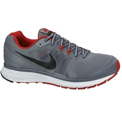 Nike Mens Zoom Winflo Running Shoes - Cool Grey/University Red - main image