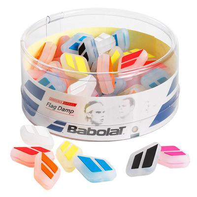 Babolat Flag Damp Vibration Dampeners (Pack of 50) - Assorted Colours
