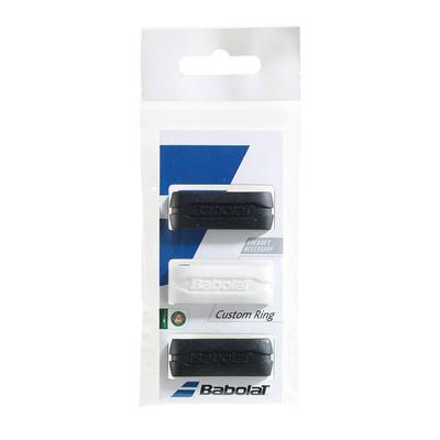 Babolat Custom Ring - Pack of 3 (Black/White) - main image