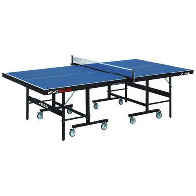 Stiga Privat Roller CCS 19mm Indoor Table Tennis Table - Blue