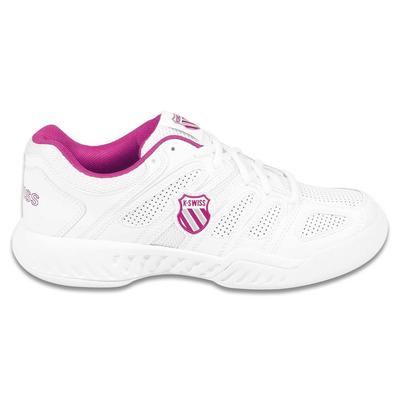 K-Swiss Womens Calabasas All Court Tennis Shoes - White/Magenta - main image