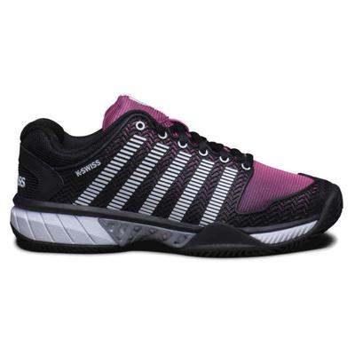 K-Swiss Womens Hypercourt Express Tennis Shoes - Black/Pink - main image