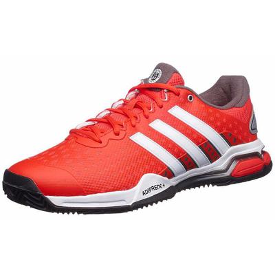 Adidas Mens Barricade Team 4 Clay Tennis Shoes - Red/White - main image
