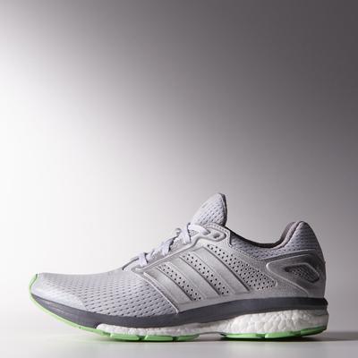 Adidas Womens Supernova Glide 7 Running Shoes - Grey/Green - main image