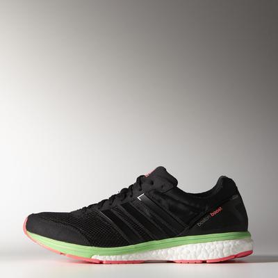 Adidas Mens Adizero Boston Boost 5 Running Shoes - Black/Green - main image