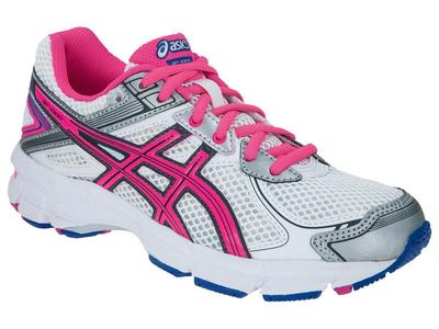 Asics Girls GT-1000 2 GS Running Shoes - White/Pink - main image