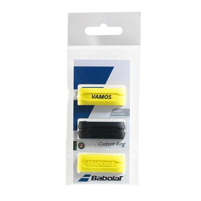 Babolat Custom Ring - Pack of 3 (Black/Yellow)
