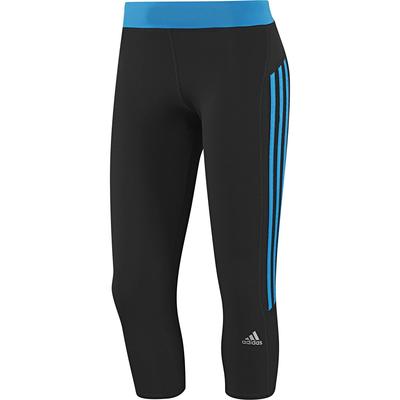 Adidas Womens Response 3/4 Tights - Black/Blue - main image