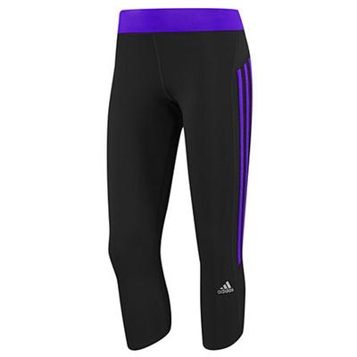 Adidas Womens Response 3/4 Tights - Black/Purple - main image