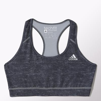 Adidas TechFit Sports Bra - Grey - main image